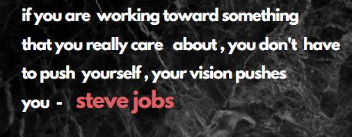 steve jobs about vision